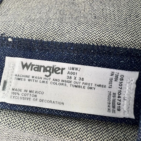Wrangler Jeans Mens 38x38 Blue Pro Rodeo Competition MWZ Cowboy Cut Denim NWT - Picture 5 of 9